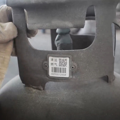 Odporność chemiczna Cylinder Track QR Code Label Steel Glaze Barcode Tag