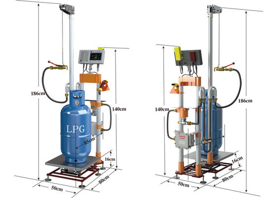 220V 15kg S-TCS-YG-SV Maszyna do napełniania butli gazowych LPG