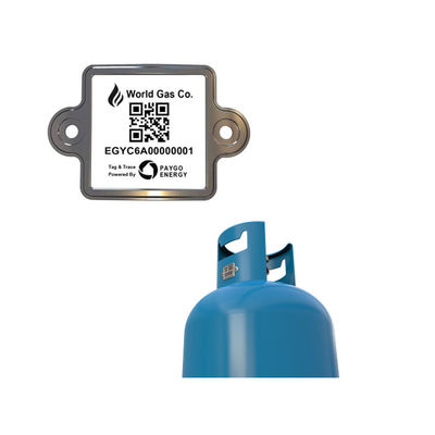 Trwała etykieta z kodem kreskowym butli LPG do zarządzania odpornością chemiczną butli gazowych