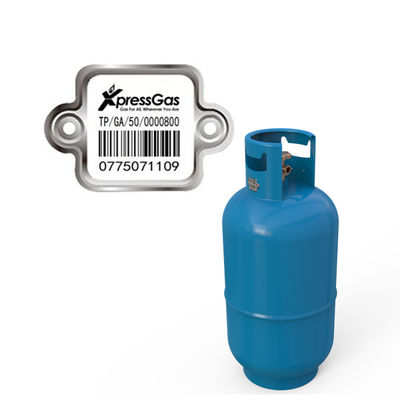 Trwała etykieta z kodem kreskowym butli LPG do zarządzania odpornością chemiczną butli gazowych