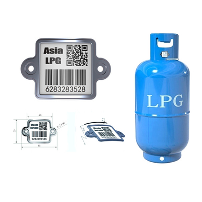 Kod kreskowy butli z kodem kreskowym z możliwością śledzenia LPG Etykiety QR zasobów odpornych na korozję
