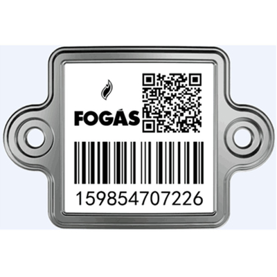 Metalowe znaczniki kodów kreskowych LPG Cylinder System kodów kreskowych