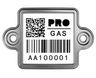 Kod QR 304 Stalowa glazura Śledzenie gazu LPG Odporność na wodę