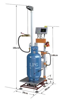 Półautomatyczna bezprzewodowa maszyna do napełniania butli z gazem LPG 180 kg
