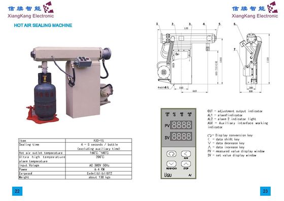 BT2 PVC Seal Shirking 380V 6,4KW Maszyna do uszczelniania gorącym powietrzem