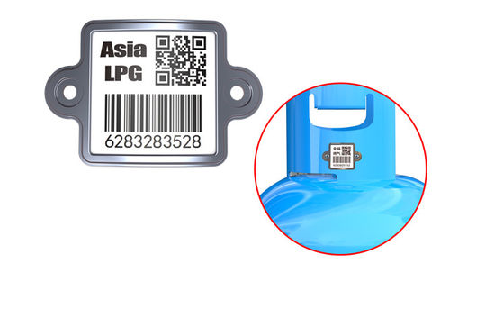 Niezniszczalny kod kreskowy LPG i kod QR do śledzenia butli na zewnątrz