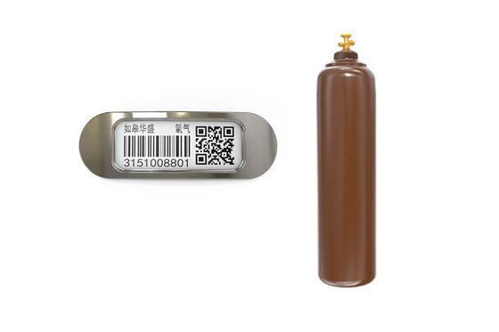 Trwały kod kreskowy Metalowy prostokątny znacznik ceramiczny Odporność chemiczna Skaner PDA