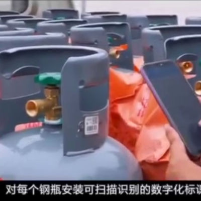 XiangKang First Rate UV Protection 304 Steel Glaze Smart Barcode Lpg Etykieta śledzenia zasobów cylindra