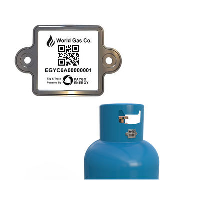 Identyfikacja cyfrowa cylindra  za pomocą etykiet z kodami kreskowymi QR Anty-UV