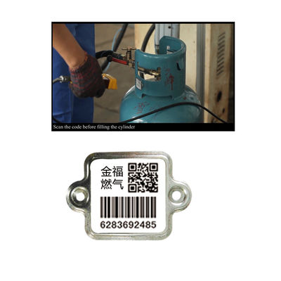 Etykieta z kodem kreskowym butli Xiangkang LPG Identyfikacja cyfrowa Proste skanowanie za pomocą PDA lub telefonu komórkowego