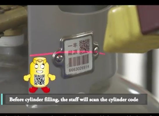 Etykieta z kodem kreskowym butli Xiangkang Odporność na wysokie temperatury 1900F do zarządzania butlami LPG