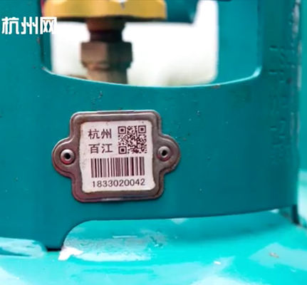 Etykieta z kodem kreskowym butli Xiangkang Odporność na wysokie temperatury 1900F do zarządzania butlami LPG