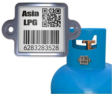 Śledzenie zasobów z gazem LPG Metal Ceramic Qr Code z bezprzewodową bazą danych