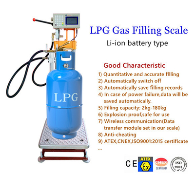 Bezprzewodowa waga do napełniania butli LPG z akumulatorem