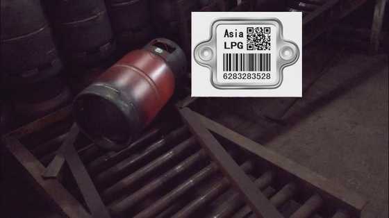 Kod kreskowy butli gazowej LPG SS304 Metalowy ceramiczny kod kreskowy QR Code