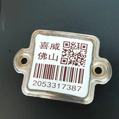 Metalowe ceramiczne gąsienice Butle z gazem płynnym Barcode Oil Proof