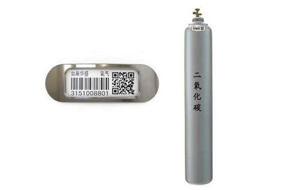 Śledzenie butli z gazem płynnym Kod QR Kod kreskowy Odporność na olej