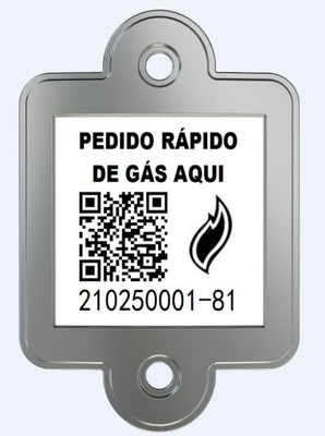 Odporność na zarysowania LPG Śledzenie butli z kodem kreskowym Tag Anti Burning